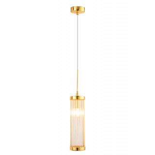 Светильник Crystal Lux TADEO SP1 D100 GOLD/TRANSPARENTE-foto2