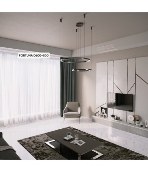 Люстра Crystal Lux FORTUNA SP123W LED BLACK-foto4