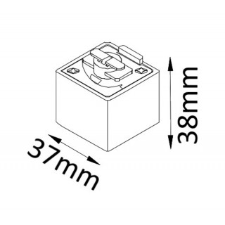 Адаптер для однофазного шинопровода Crystal Lux CLT 0.212 03 BL-foto2