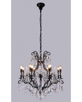 Люстра Crystal Lux MAGNIFICO SP13 BLACK/TRANSPARENT-foto2