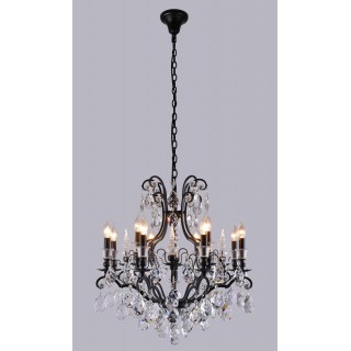 Люстра Crystal Lux MAGNIFICO SP13 BLACK/TRANSPARENT-foto2