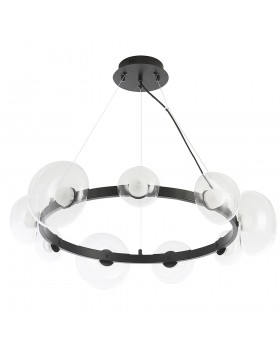 Люстра Crystal Lux BOSQUE SP9 BLACK/TRANSPARENT-foto3