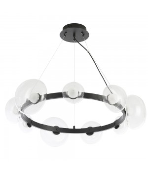 Люстра Crystal Lux BOSQUE SP9 BLACK/TRANSPARENT-foto3