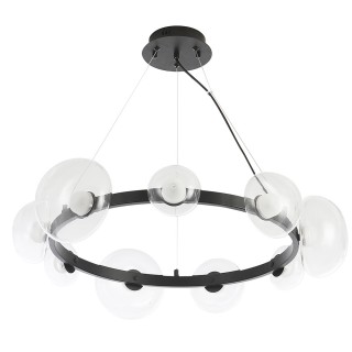 Люстра Crystal Lux BOSQUE SP9 BLACK/TRANSPARENT-foto3