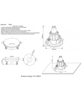 Светильник встраиваемый Crystal Lux CLT 004C1 CH-foto5