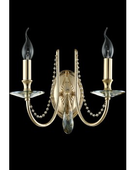 Бра Crystal Lux VICTORIA AP2 GOLD/AMBER-foto3