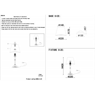 Настольная лампа Crystal Lux CAMILA LG1 GOLD-foto3
