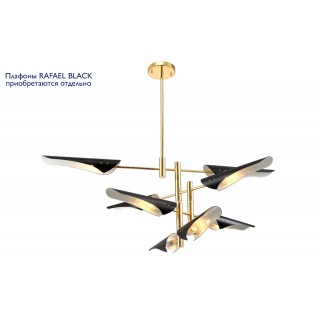 Люстра (без плафонов) Crystal Lux RAFAEL SP8 GOLD-foto3