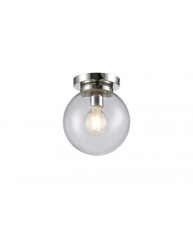 Светильник потолочный Crystal Lux MARIO PL1 D200 NICKEL/TRANSPARENTE-foto4