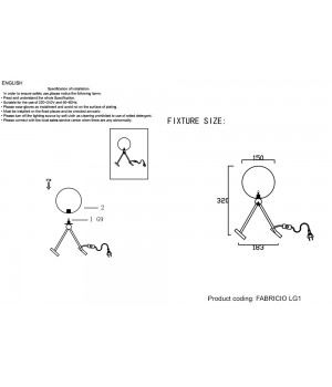 Настольная лампа Crystal Lux FABRICIO LG1 CHROME/TRANSPARENTE-foto4