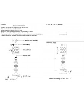 Настольная лампа Crystal Lux GRACIA LG1 GOLD-foto5