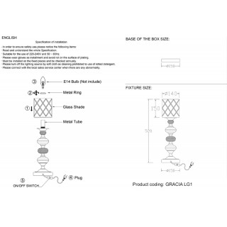 Настольная лампа Crystal Lux GRACIA LG1 GOLD-foto5