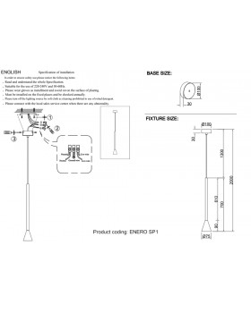 Светильник подвесной Crystal Lux ENERO SP1 COPPER-foto3