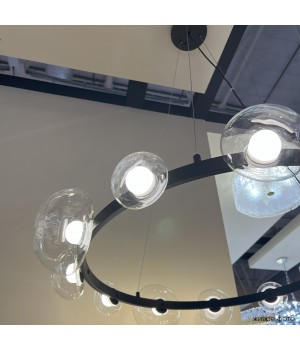 Люстра Crystal Lux BOSQUE SP12 BLACK/TRANSPARENT-foto7