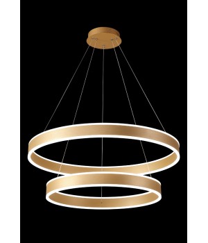 Люстра Crystal Lux MUCHOS SP123W LED D600+800 GOLD-foto3