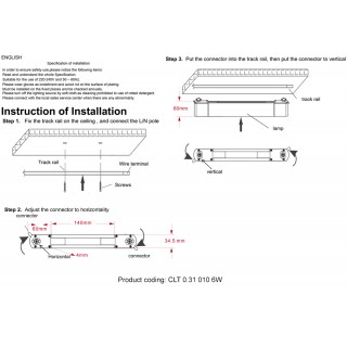 Светильник однофазный CLT 0.31 010 6W BL M4000K Crystal Lux-foto2