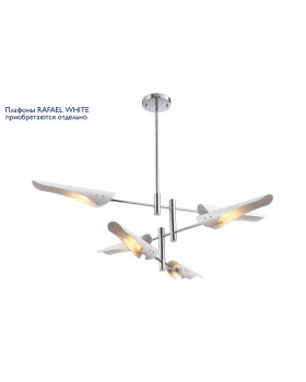 Люстра (без плафонов) Crystal Lux RAFAEL SP6 CHROME-foto3