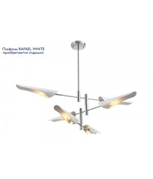 Люстра (без плафонов) Crystal Lux RAFAEL SP6 CHROME-foto3