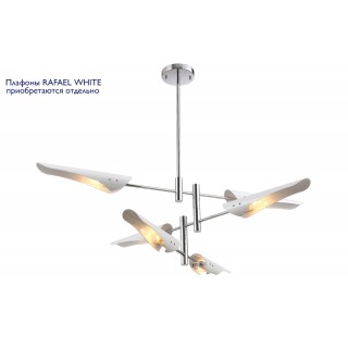 Люстра (без плафонов) Crystal Lux RAFAEL SP6 CHROME-foto3