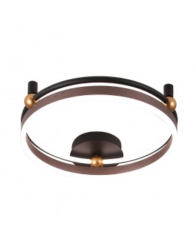 Светильник потолочный Crystal Lux FERNANDO PL48W LED COFFEE/BLACK-foto3