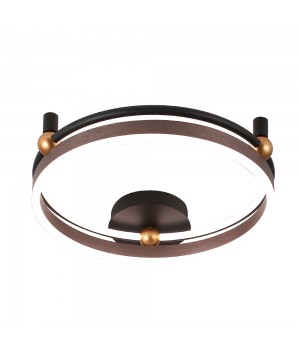 Светильник потолочный Crystal Lux FERNANDO PL48W LED COFFEE/BLACK-foto3