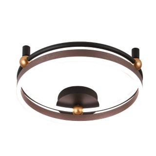 Светильник потолочный Crystal Lux FERNANDO PL48W LED COFFEE/BLACK-foto3