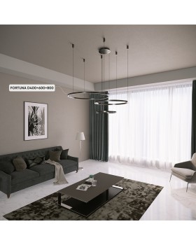 Люстра Crystal Lux FORTUNA SP158W LED BLACK-foto3