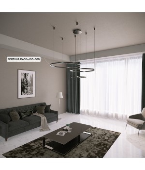 Люстра Crystal Lux FORTUNA SP158W LED BLACK-foto3