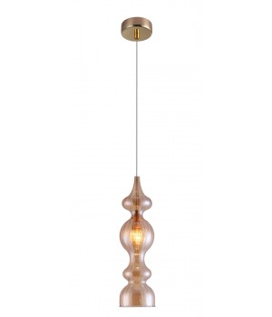 Светильник подвесной Crystal Lux IRIS SP1 A AMBER-foto2