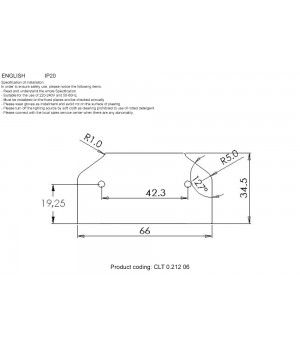 Заглушка для профиля-адаптера в натяжной потолок для однофазного шинопровода Crystal Lux CLT 0.212 06-foto3