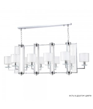 Люстры Crystal Lux NICOLAS SP10 L1300 NICKEL/WHITE