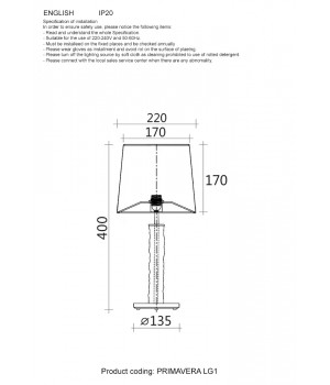 Настольная лампа Crystal Lux PRIMAVERA LG1 CHROME-foto6