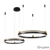 Люстра Crystal Lux FERNANDO SP123W LED  BLACK/GOLD