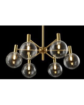 Люстра Crystal Lux ANDRES SP6 BRONZE/TRANSPARENTE-foto2