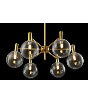 Люстра Crystal Lux ANDRES SP6 BRONZE/TRANSPARENTE-foto2