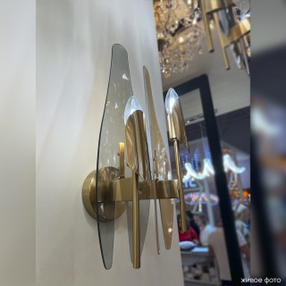 Бра Crystal Lux CASA AP2 BRASS-foto4