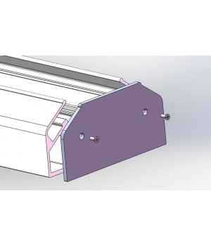 Заглушка для профиля-адаптера в натяжной потолок для однофазного шинопровода Crystal Lux CLT 0.212 06-foto2