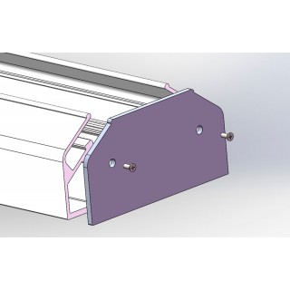 Заглушка для профиля-адаптера в натяжной потолок для однофазного шинопровода Crystal Lux CLT 0.212 06-foto2