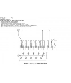 Люстра Crystal Lux PRIMAVERA SP10 GOLD-foto5