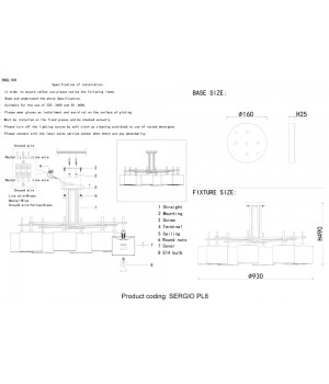 Люстра Crystal Lux SERGIO PL8 NICKEL-foto5