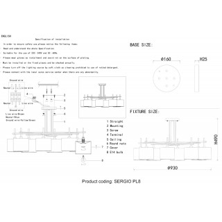 Люстра Crystal Lux SERGIO PL8 NICKEL-foto5