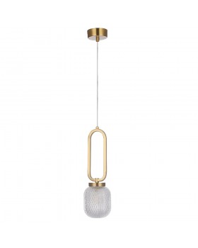 Светильник подвесной Crystal Lux CAROLINA SP1 V2 BRASS