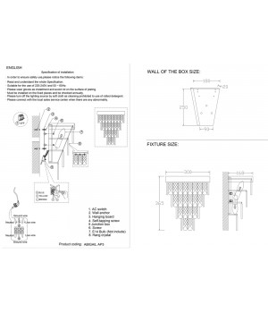 Бра Crystal Lux ABIGAIL AP3 GOLD/AMBER-foto5