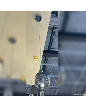 Светильник подвесной Crystal Lux BOX SP1 CHROME/SMOKE-foto4