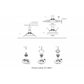 Светильник встраиваемый Crystal Lux CLT 062C1 BL-foto3