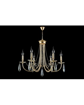 Люстра Crystal Lux VICTORIA SP6 GOLD/AMBER-foto2