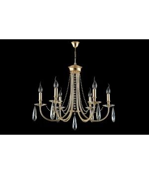 Люстра Crystal Lux VICTORIA SP6 GOLD/AMBER-foto2