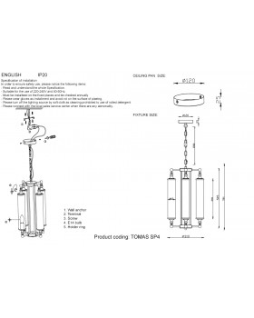 Люстра Crystal Lux TOMAS SP4 CHROME-foto2