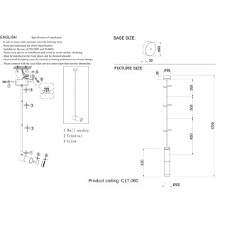 Основание светильника Crystal Lux CLT 060_01 WH-foto3