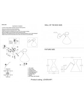 Бра Crystal Lux JOVEN AP1 GOLD/BLACK-foto3